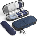 Insulin Pen Cooler Travel Case Diabetic Medication Insulated Cool Organizer with 2 Reusable Ice Packs for Insulin Pen and Other Diabetic Supplies, for the Daily Life and Trip (Dark Blue)