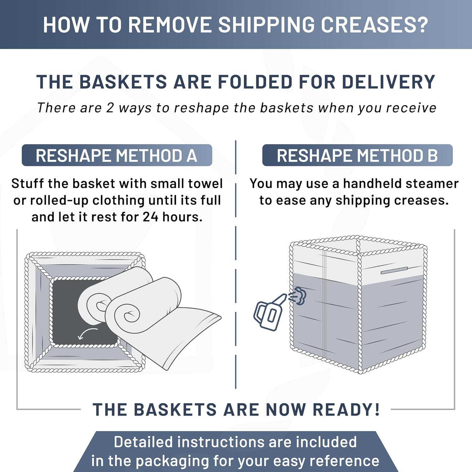 NaturalCozy Storage Cubes 9”x9”x7”Cotton Rope Woven Baskets for Organizing 3-Pack | 9 Inch Cube Storage Bin | Small Basket for Shelf Nursery, Pantry, Decorative Plant, Bathroom Closet, Toy Gift