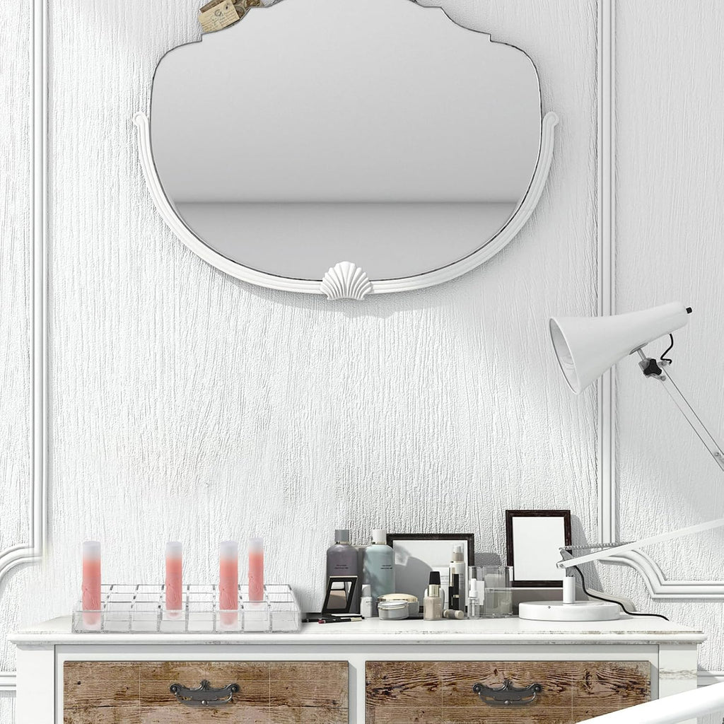 Kigley 3 Pcs Clear Lipstick Organizer Acrylic Lip Gloss Holder Cosmetic Storage Lipstick Display Case for Women Perfume Sample Drawer Brushes Bottles Birthday Gift(24 Grid)