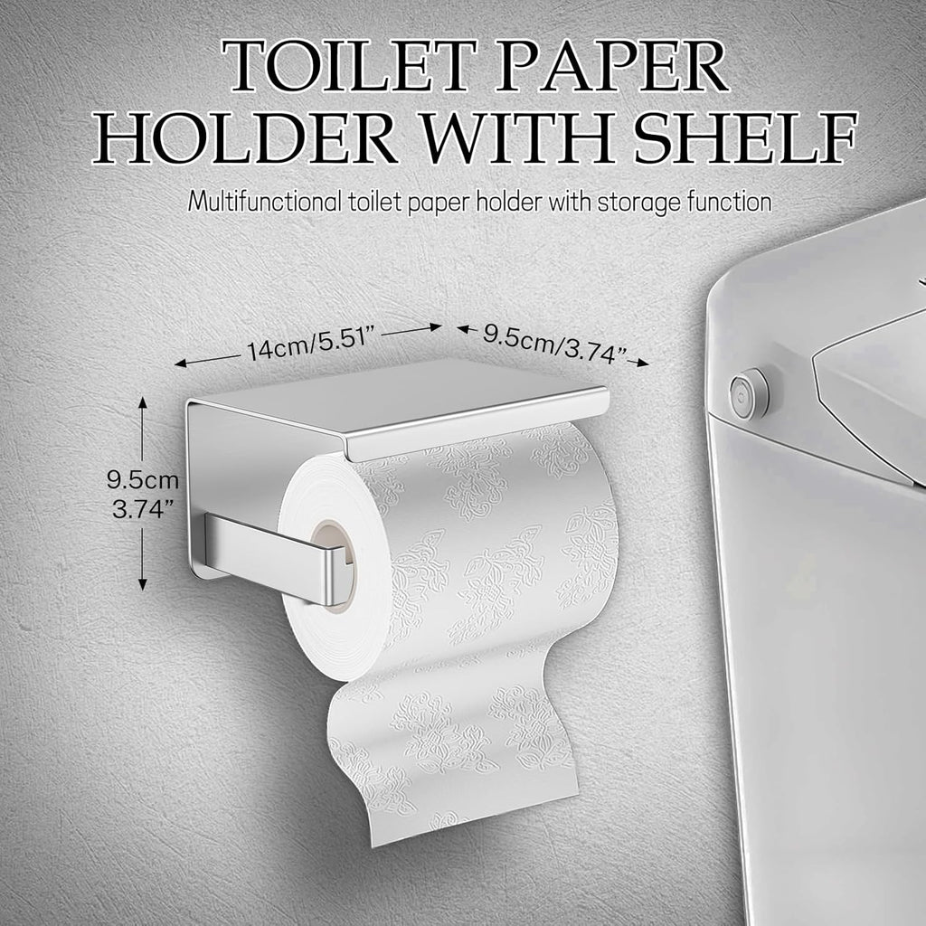 10-Pieces Brushed Nickel Bathroom Hardware Accessories Set,23.6 Inch Towel Bar Set,Stainless Steel Bathroom Hardware Set Towel Holder Set for Bathroom,Wall-Mounted Bathroom Accessories Kit