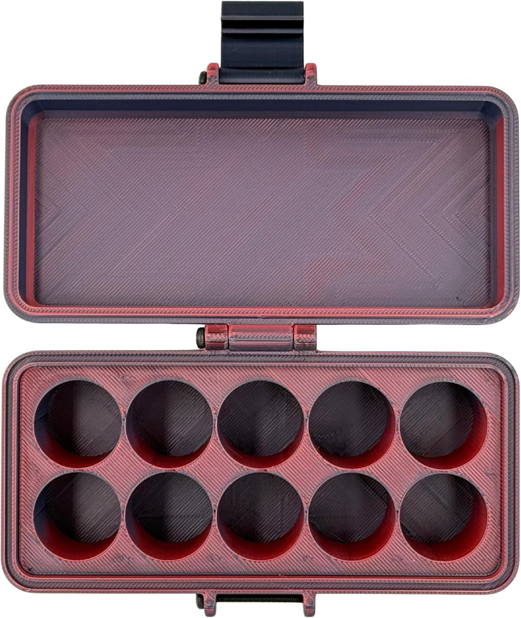 3D Printed Essential Oils Storage Case Compatible with Young Living 5ml Essential Oils - 5ml Bottle Storage Box with 10 Slots - Essential Oil Carrying Case, 16mm Max Diameter, 35mm Max Height