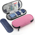 Insulin Pen Cooler Travel Case with 2 Reusable TSA Approved Ice Packs, Diabetic Medication Insulated Cooler Bag for Insulin Pens and Other Diabetic Supplies Storage Pink