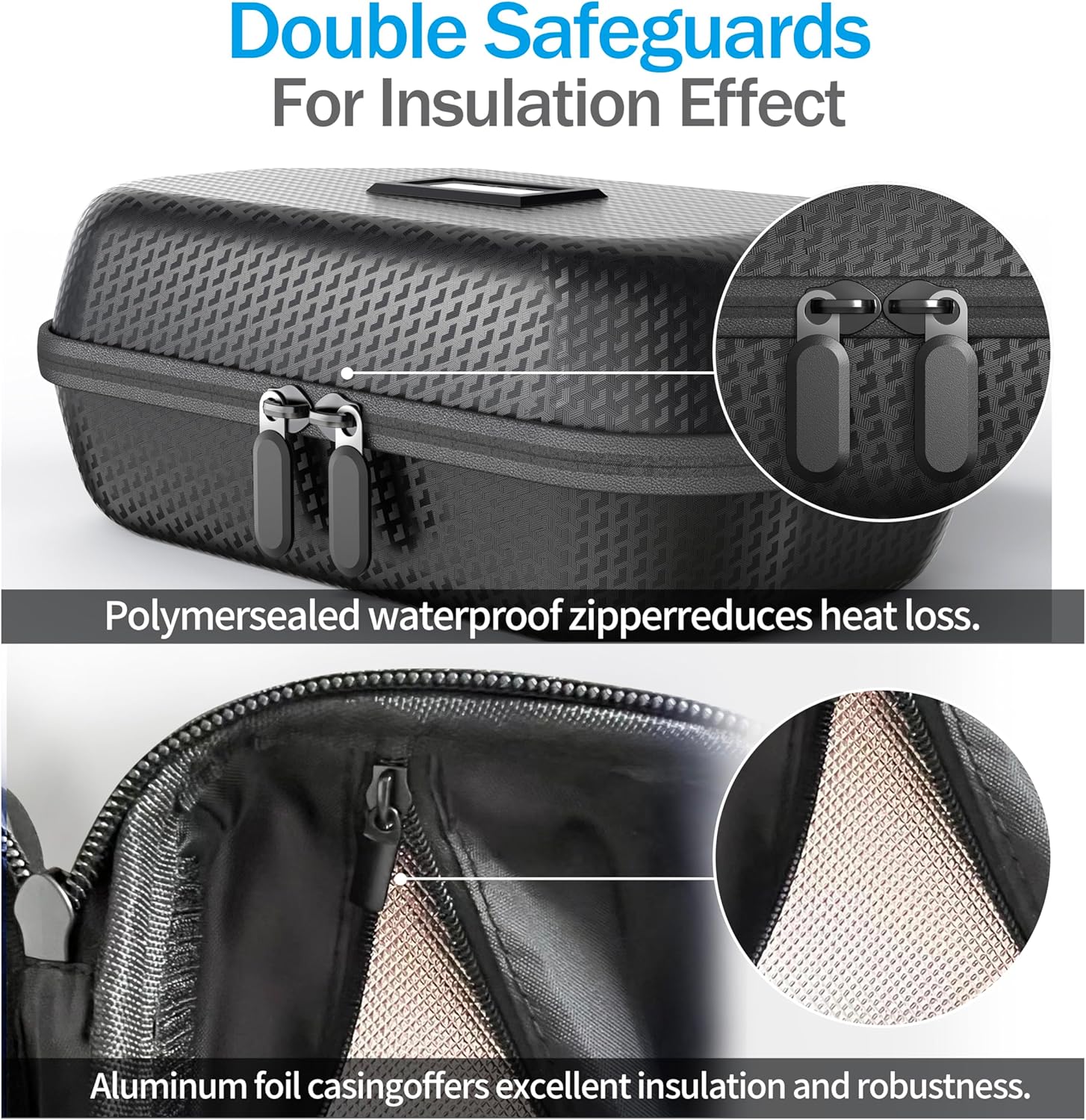 Insulin Cooler Travel Case TSA Approved, Refrigerated Medicine Travel Case with Temperature Display, Wrist Strap & 2 Reusable Ice Packs, Gift For Daily and Trip