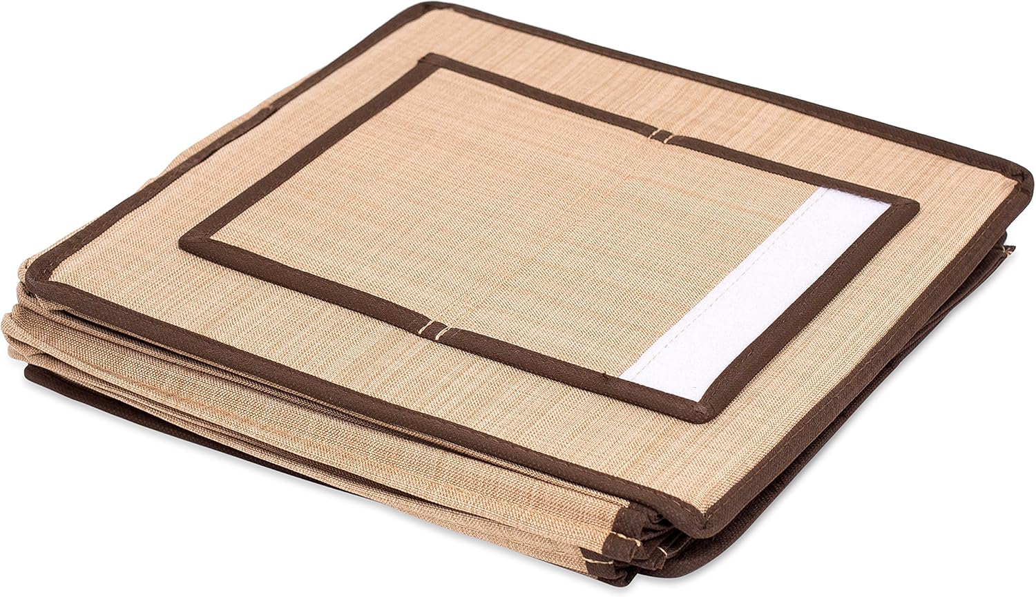 Internet's Best Hanging Closet Organizer - 6 Shelf - Clothing Sweaters Shoes Accessories Storage - Brown - College Dorm Kids Room Essential - Beige