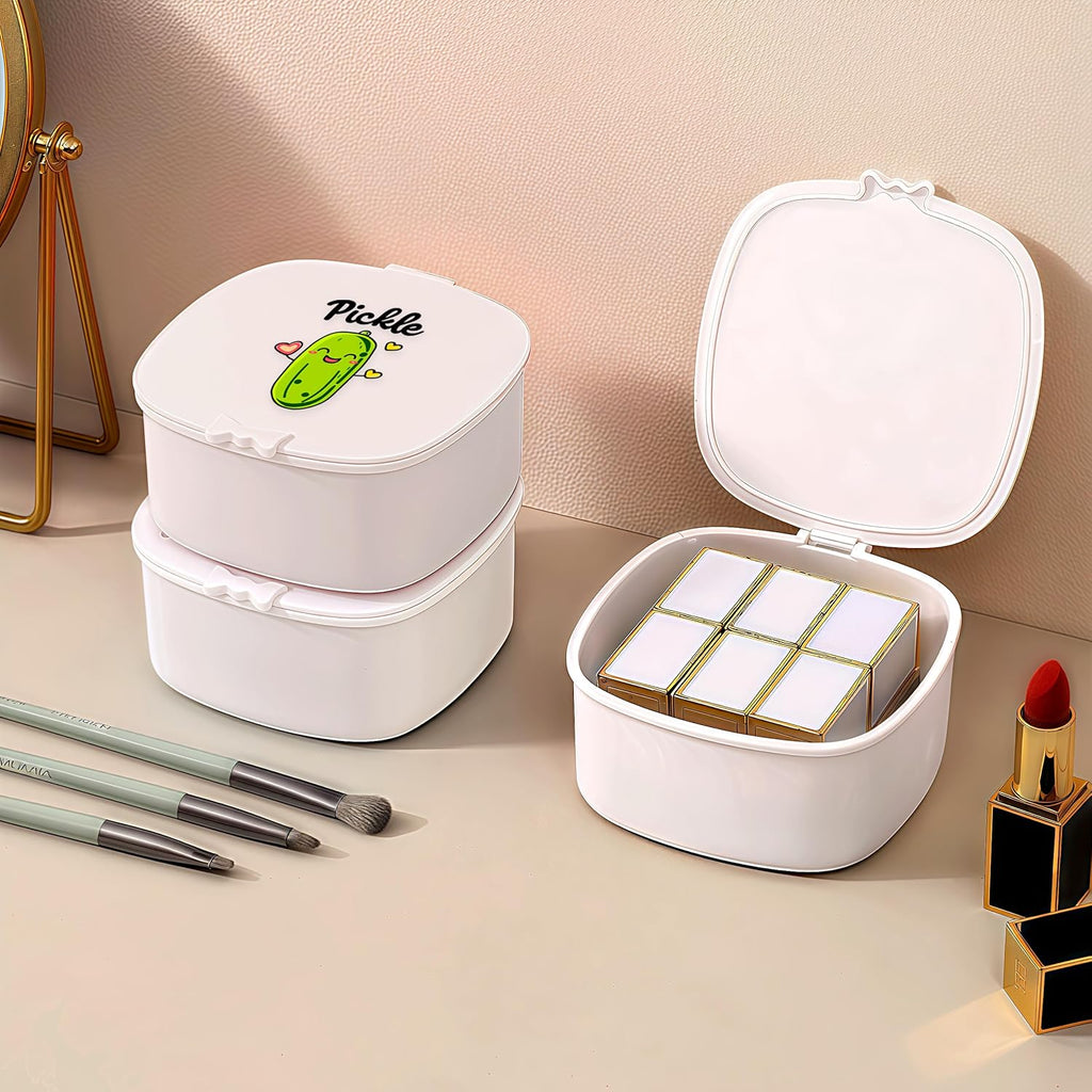 Small Hair Accessories Organizer Box For Girls Kids Teens Women, Hair clips/Ties/bands/pins/barrettes/scrunchies Organizer and Storage! (Pickle)